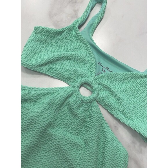 Pool Party Beach Party Mint Maxi Side Cutout Keyhole Bodycon Kenny Flowers XS - Picture 2 of 6